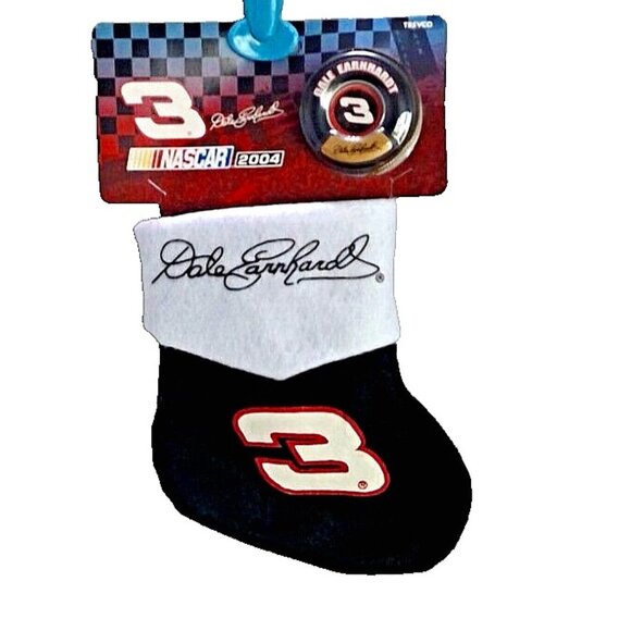 NWT VTG Trevco Dale Earnhardt Sr. Ornament Set #3 Stocking/Tire NASCAR 2004 - Picture 1 of 5